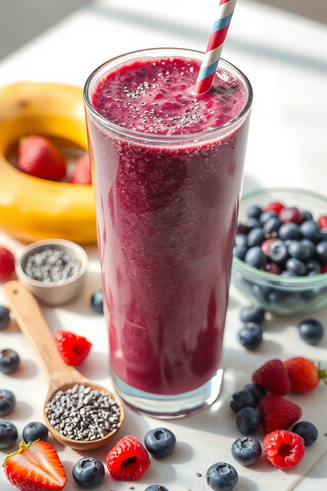 berry chia smoothie recipe