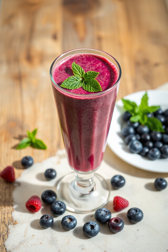 berry mint smoothie recipe