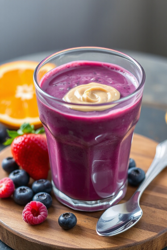 berry peanut butter smoothie recipe