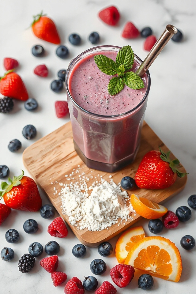 berry protein smoothie recipe