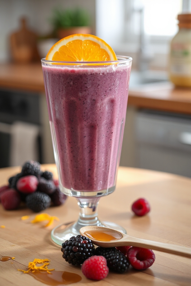 berry yogurt smoothie delight