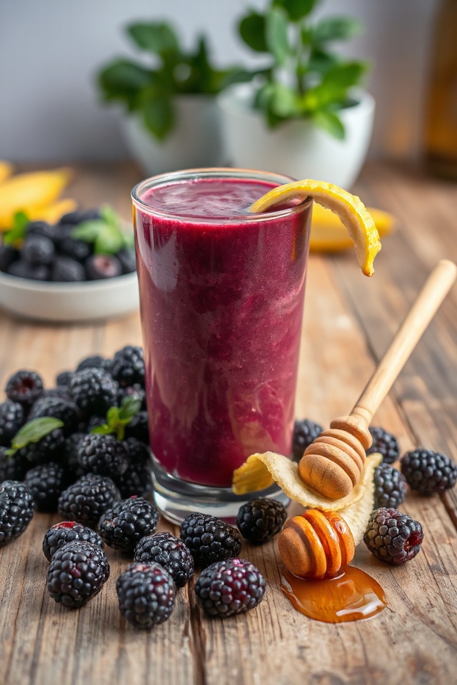 blackberry smoothie preparation instructions
