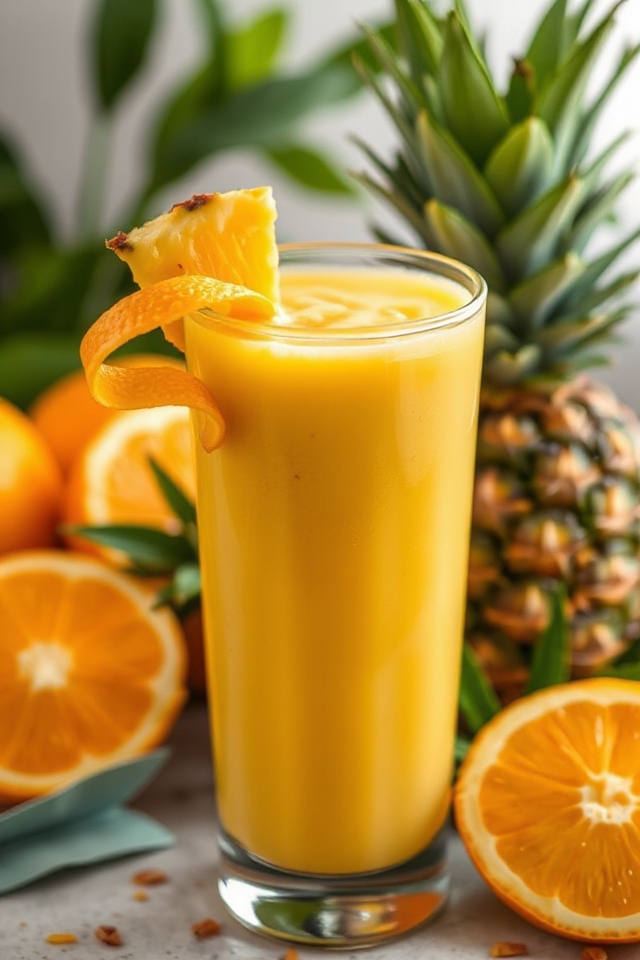 blend pineapple orange yogurt