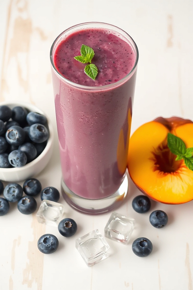 blueberry peach smoothie recipe