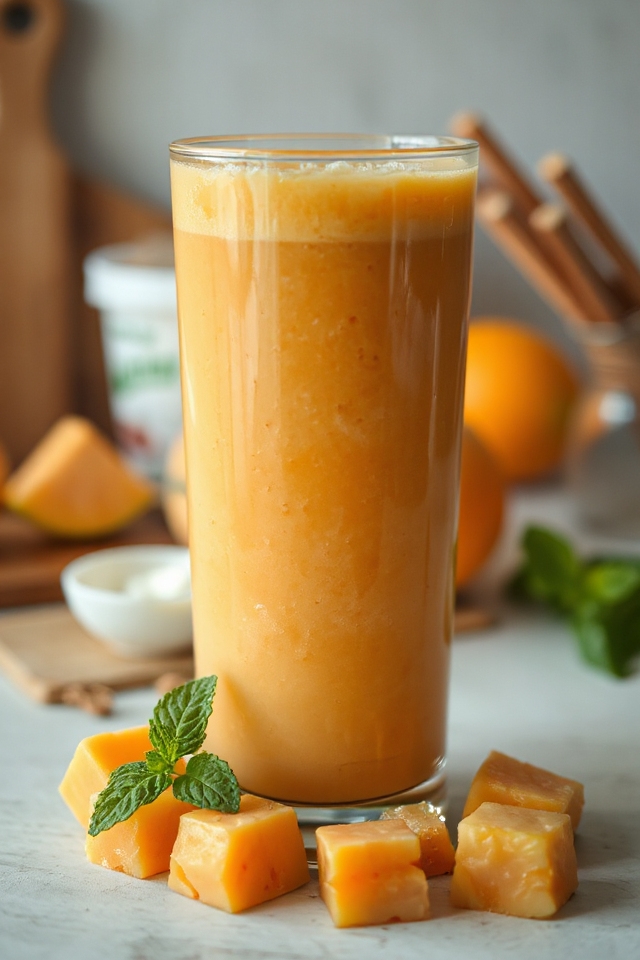 cantaloupe smoothie recipe instructions