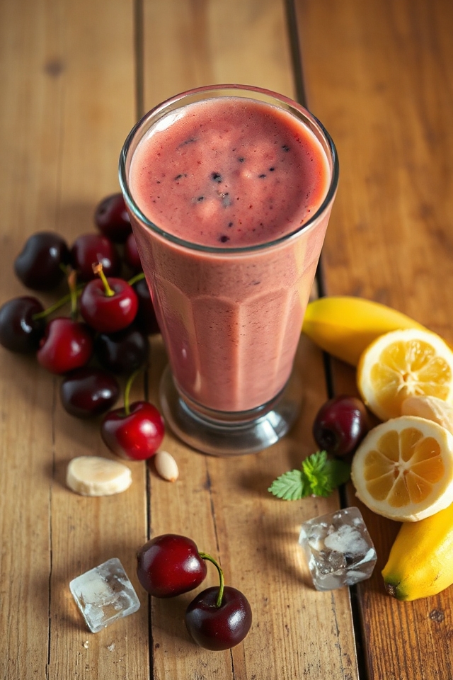 cherry banana smoothie instructions