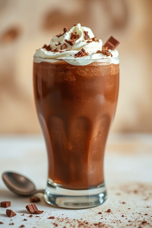 chocolate yogurt ice smoothie