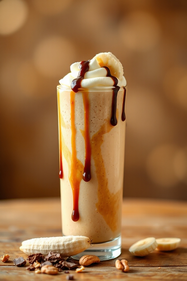creamy peanut butter banana smoothie