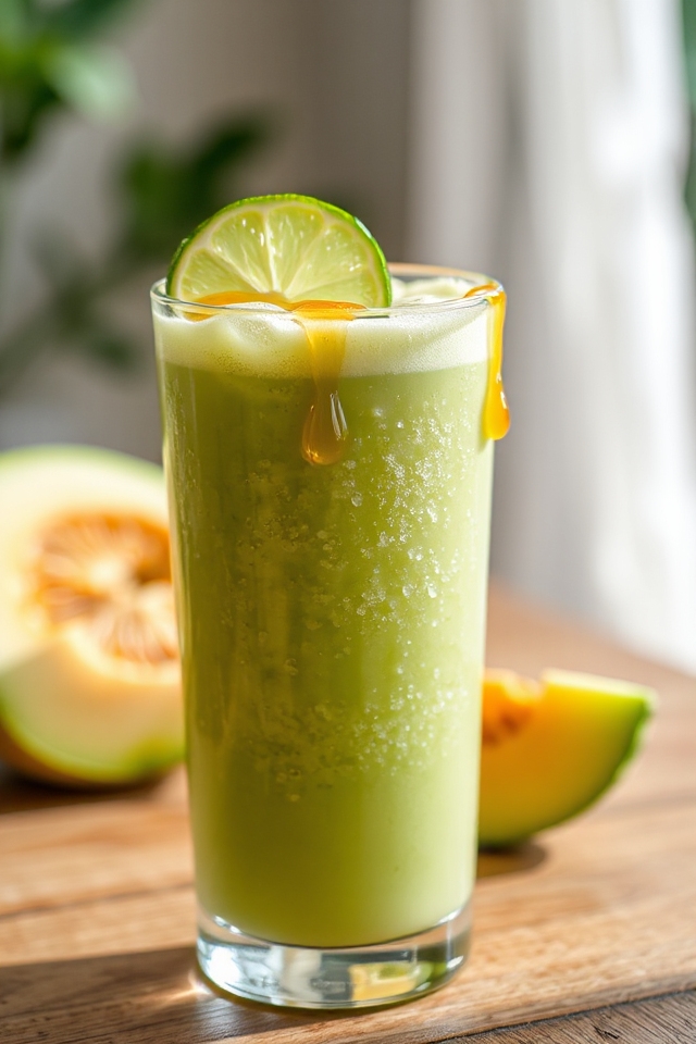 delicious honeydew melon smoothie