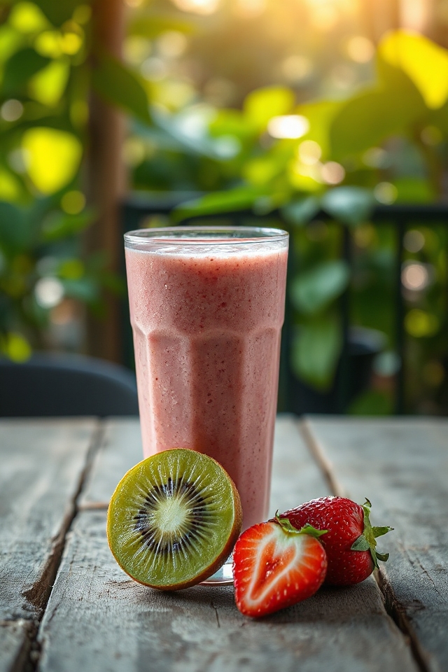 delightful strawberry kiwi smoothie