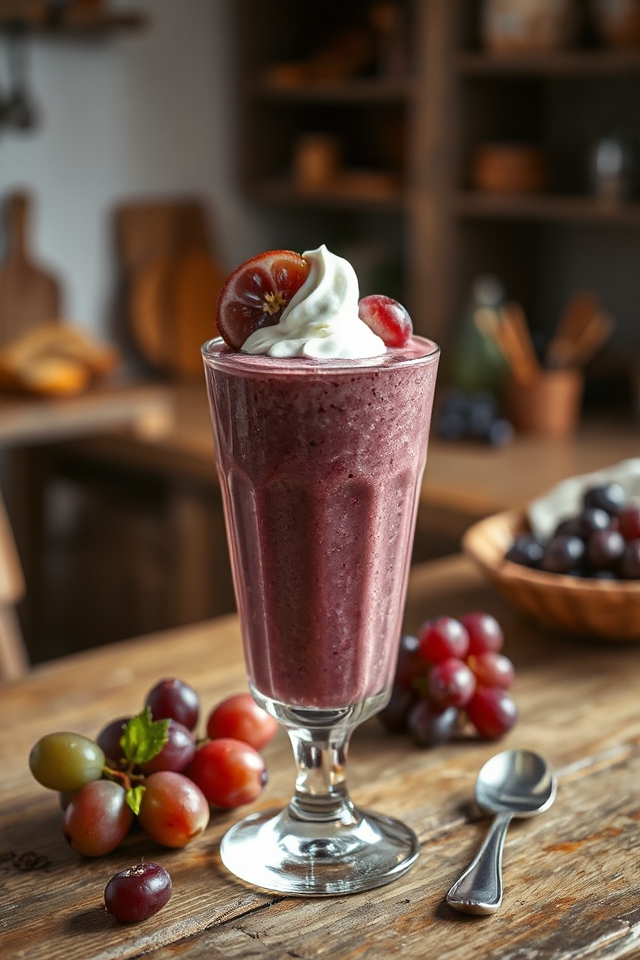 grape smoothie blending adventure