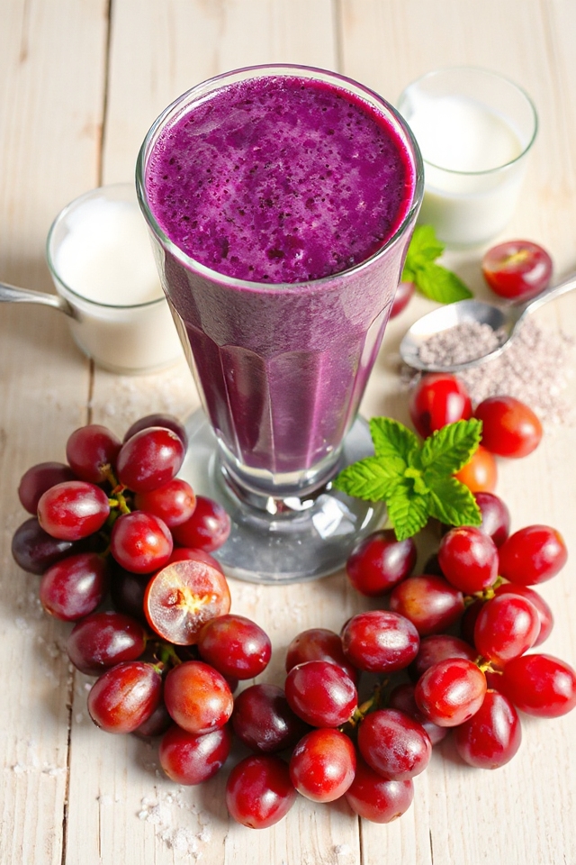grape smoothie preparation instructions