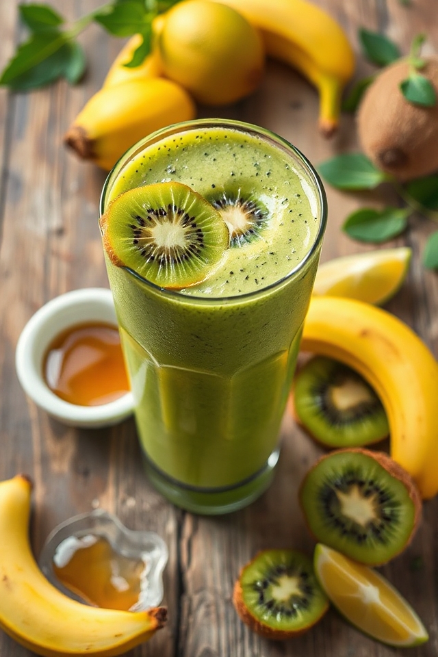 kiwi smoothie preparation instructions