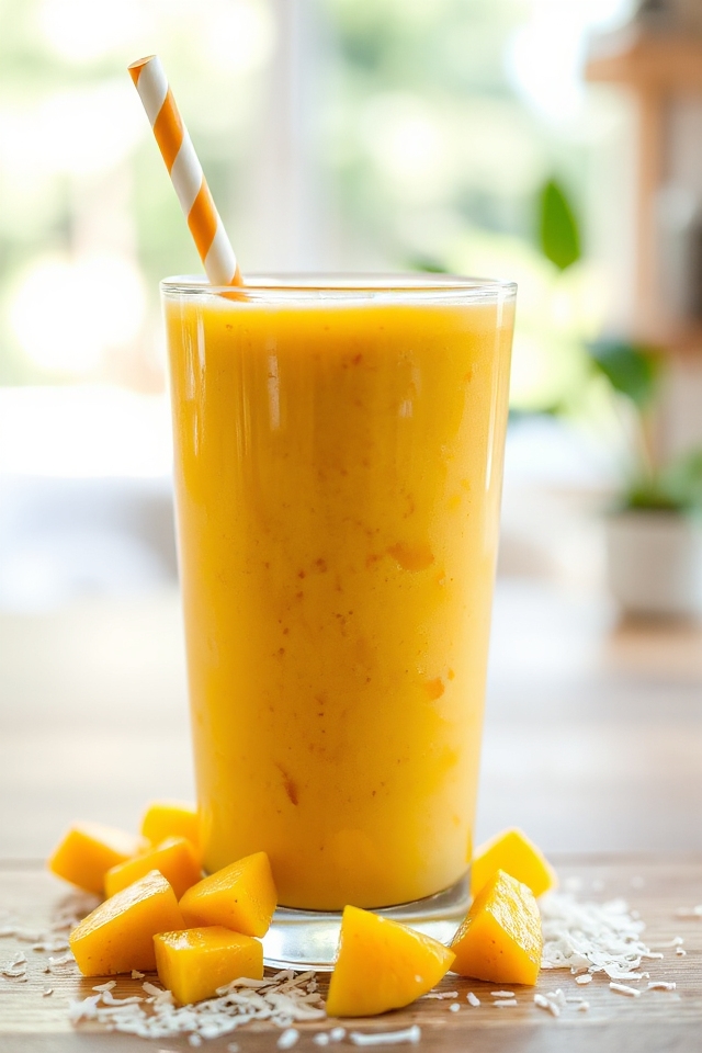 mango smoothie with tofu