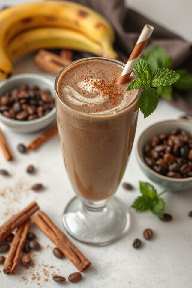 mocha smoothie preparation guide