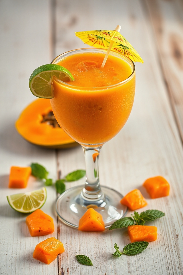 papaya smoothie preparation guide