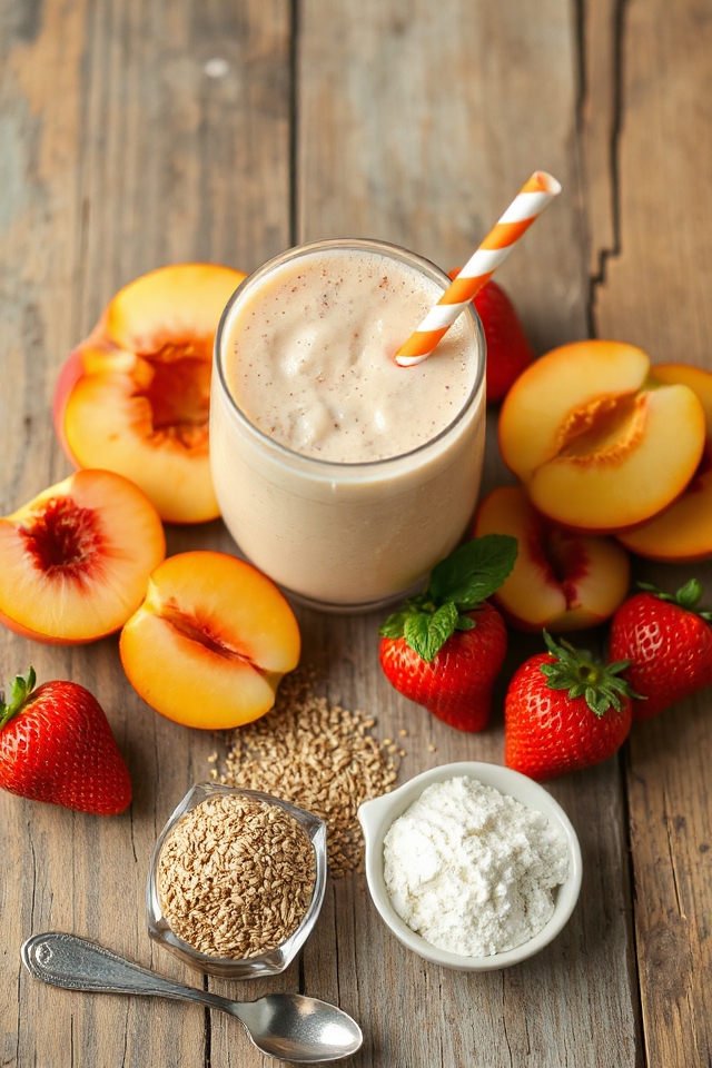 peach strawberry smoothie recipe