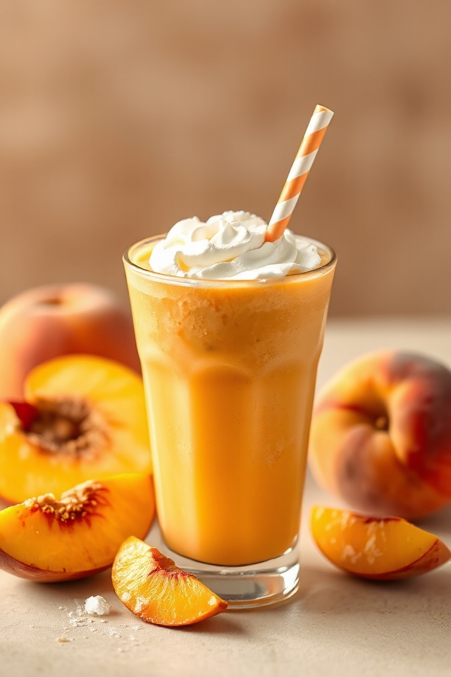 peaches and cream smoothie
