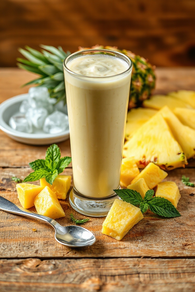 pineapple smoothie preparation instructions