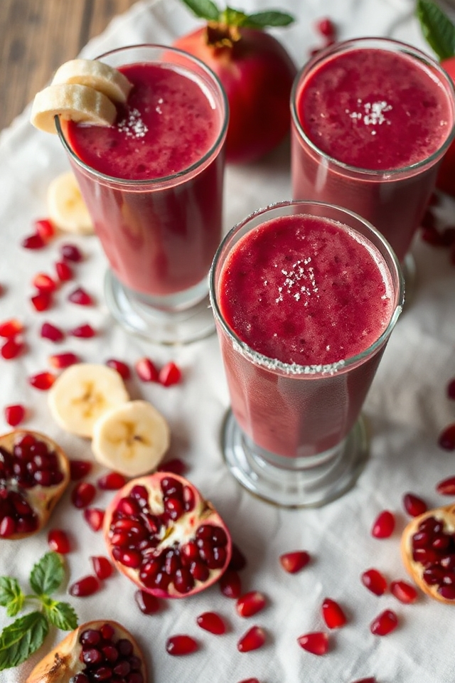 pomegranate smoothie preparation guide