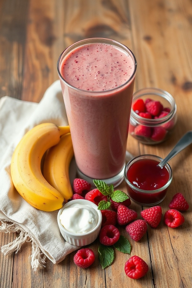 raspberry banana smoothie recipe