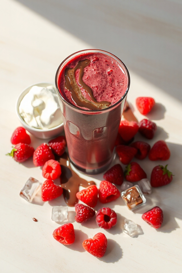 raspberry chocolate smoothie recipe