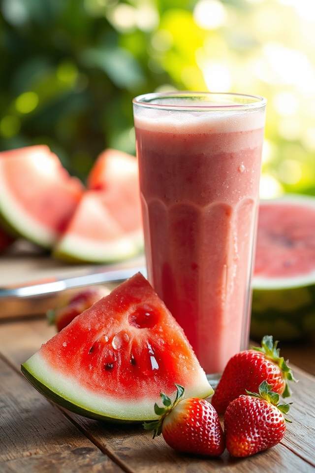 refreshing summer fruit smoothie