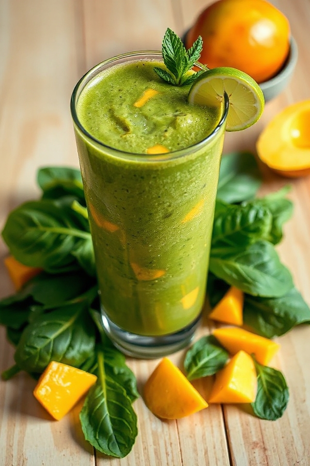 spinach and mango blend
