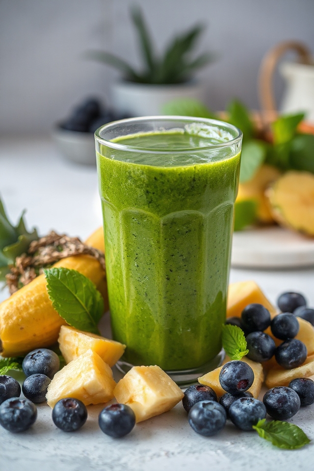 spinach smoothie fruity blend