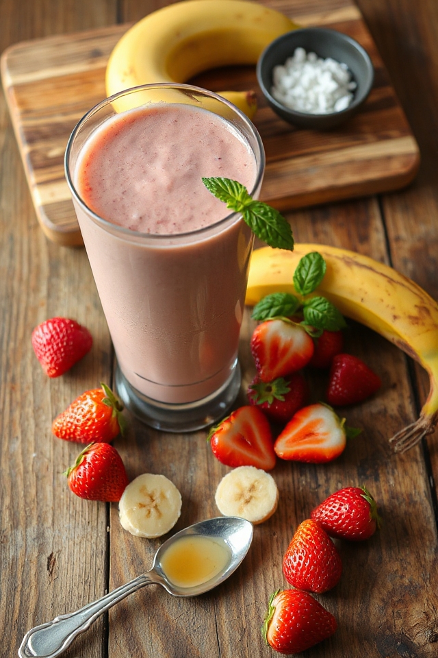strawberry banana smoothie recipe