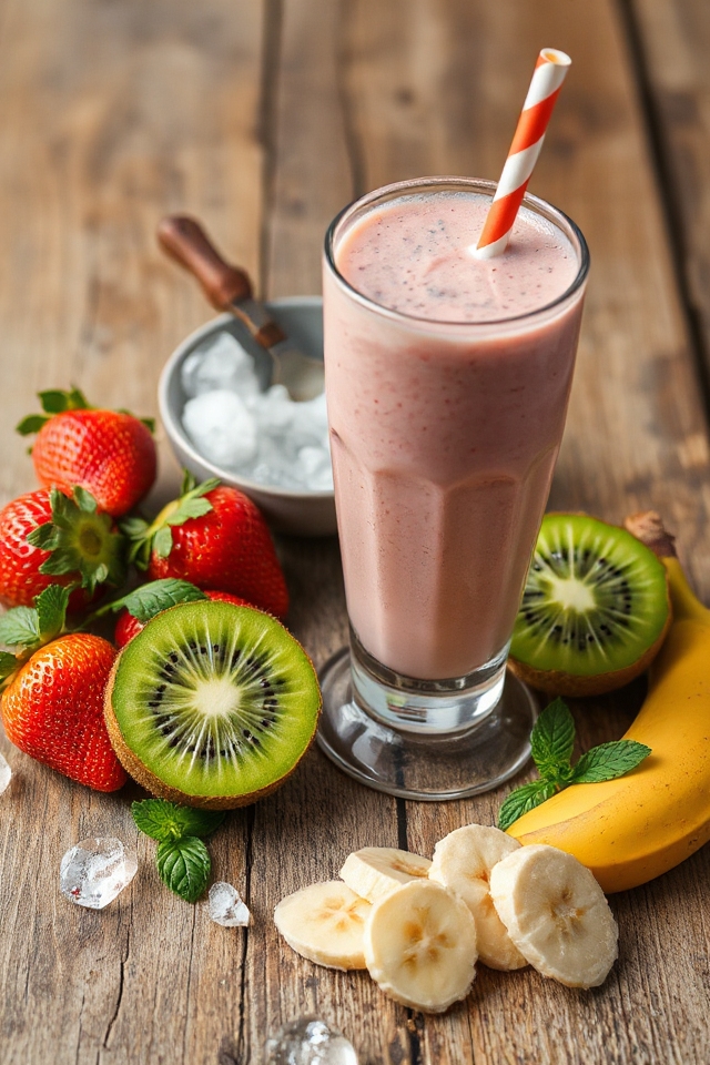 strawberry kiwi smoothie recipe