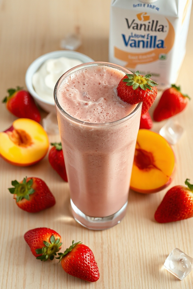 strawberry peach smoothie recipe