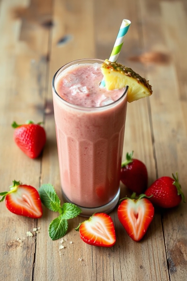 strawberry pineapple smoothie recipe