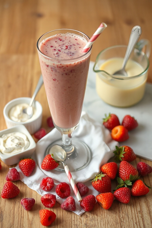 strawberry raspberry smoothie recipe