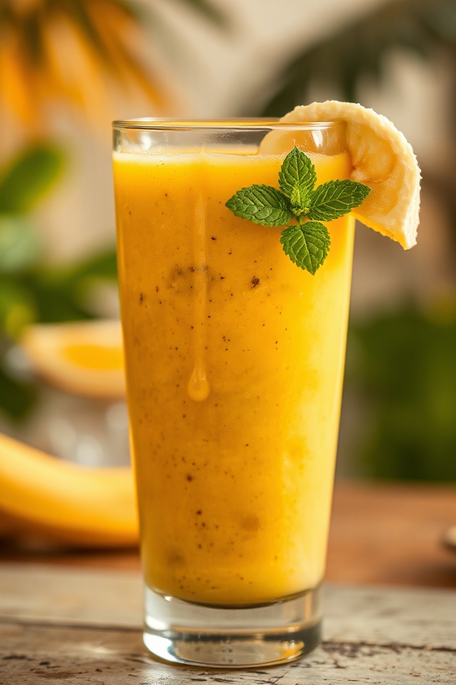 tropical banana smoothie recipe