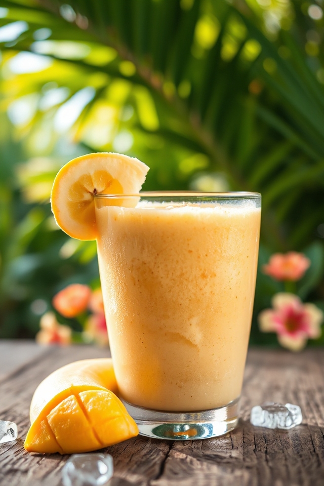 tropical mango banana smoothie