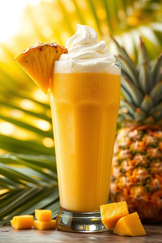 tropical smoothie blending delight