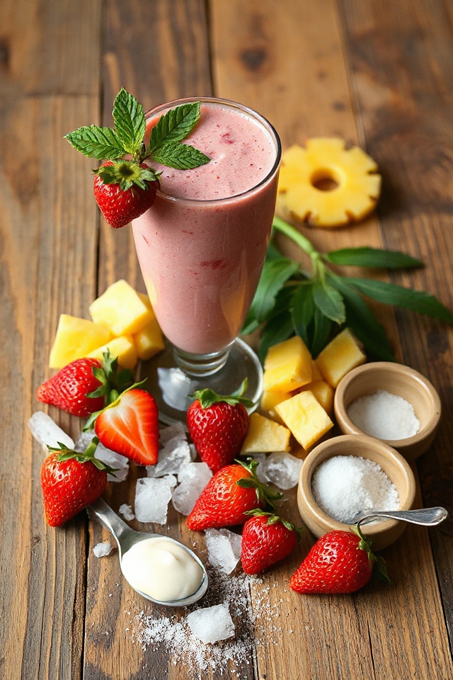 tropical strawberry smoothie recipe
