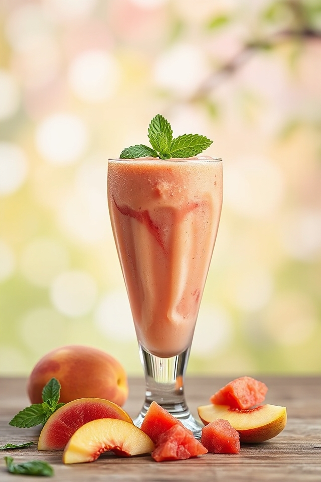 watermelon peach smoothie recipe